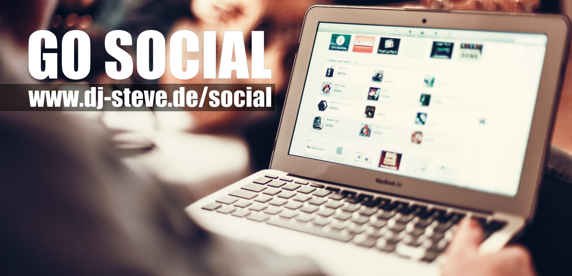 Go Social: Beiträge von Facebook, Twitter und Instagram auch auf dj-steve.de