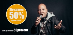 50% Rabatt auf DJ Buchung im März und April 2017